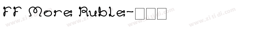 FF More Ruble字体转换